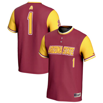 Softball Arizona State Sun Devils maroon jersey