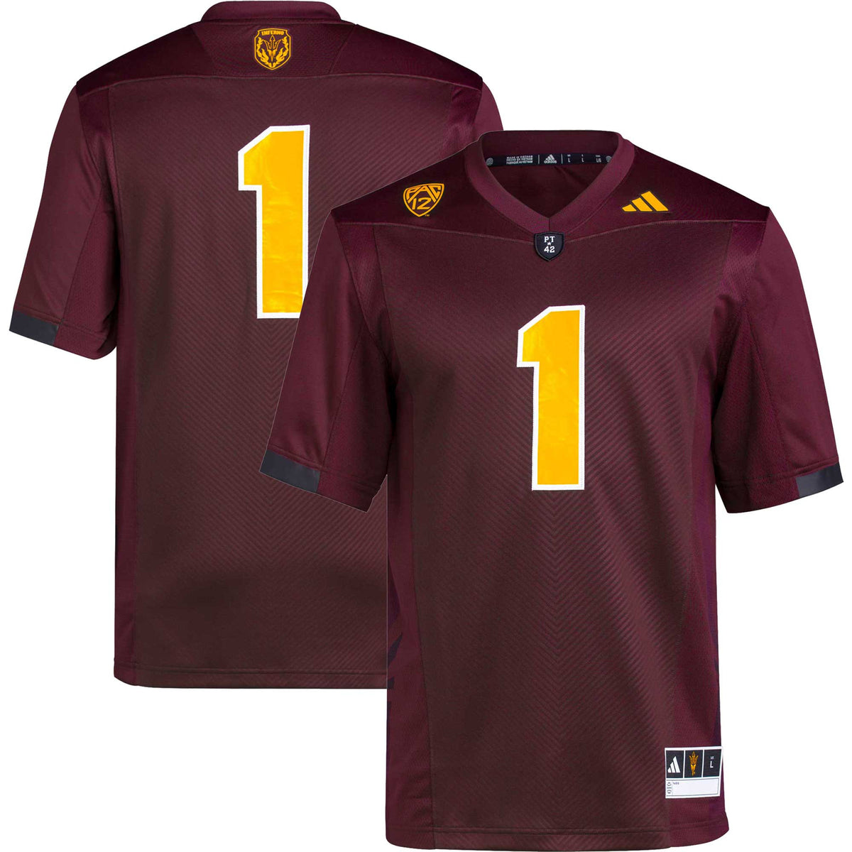 Arizona State Sun Devils maroon jersey