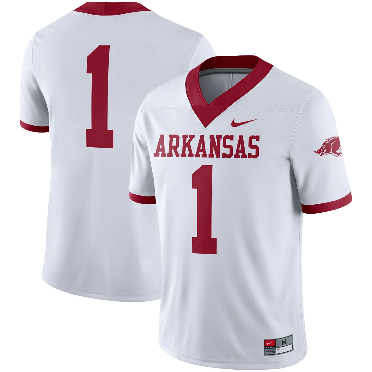Arkansas Razorbacks white Alternate jersey