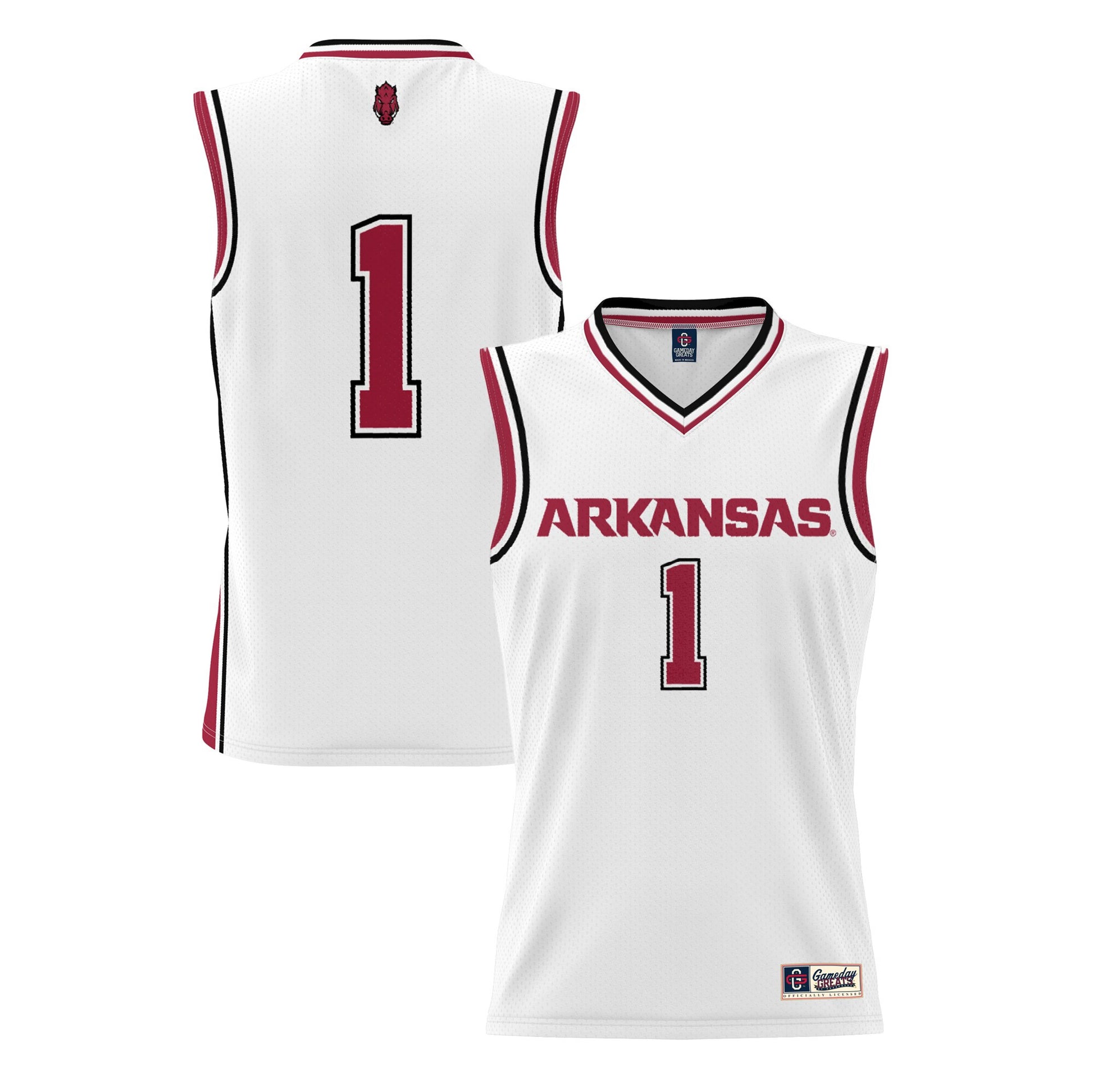 Arkansas Razorbacks white jersey