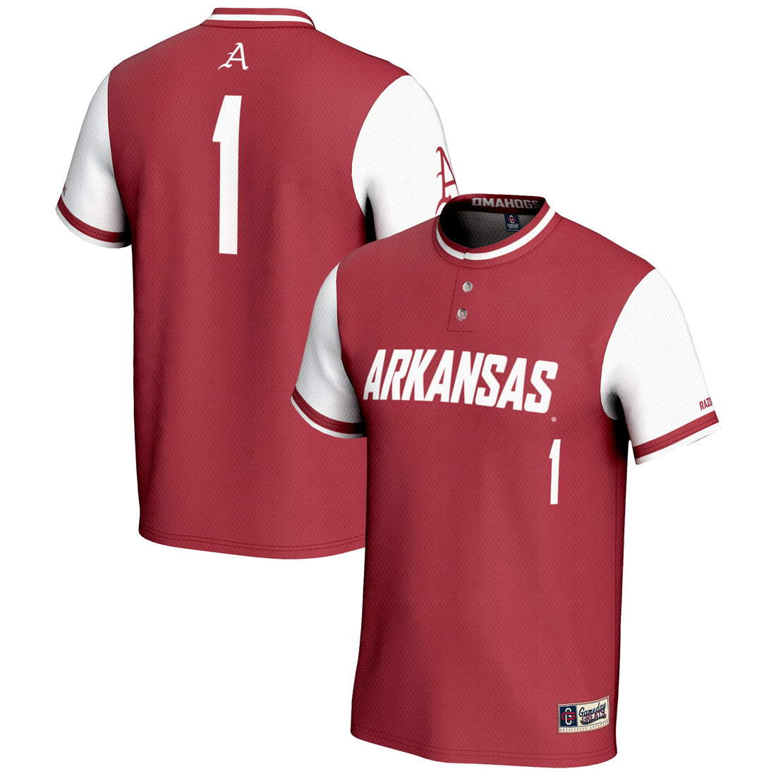 Softball Cardinal Arkansas Razorbacks jersey