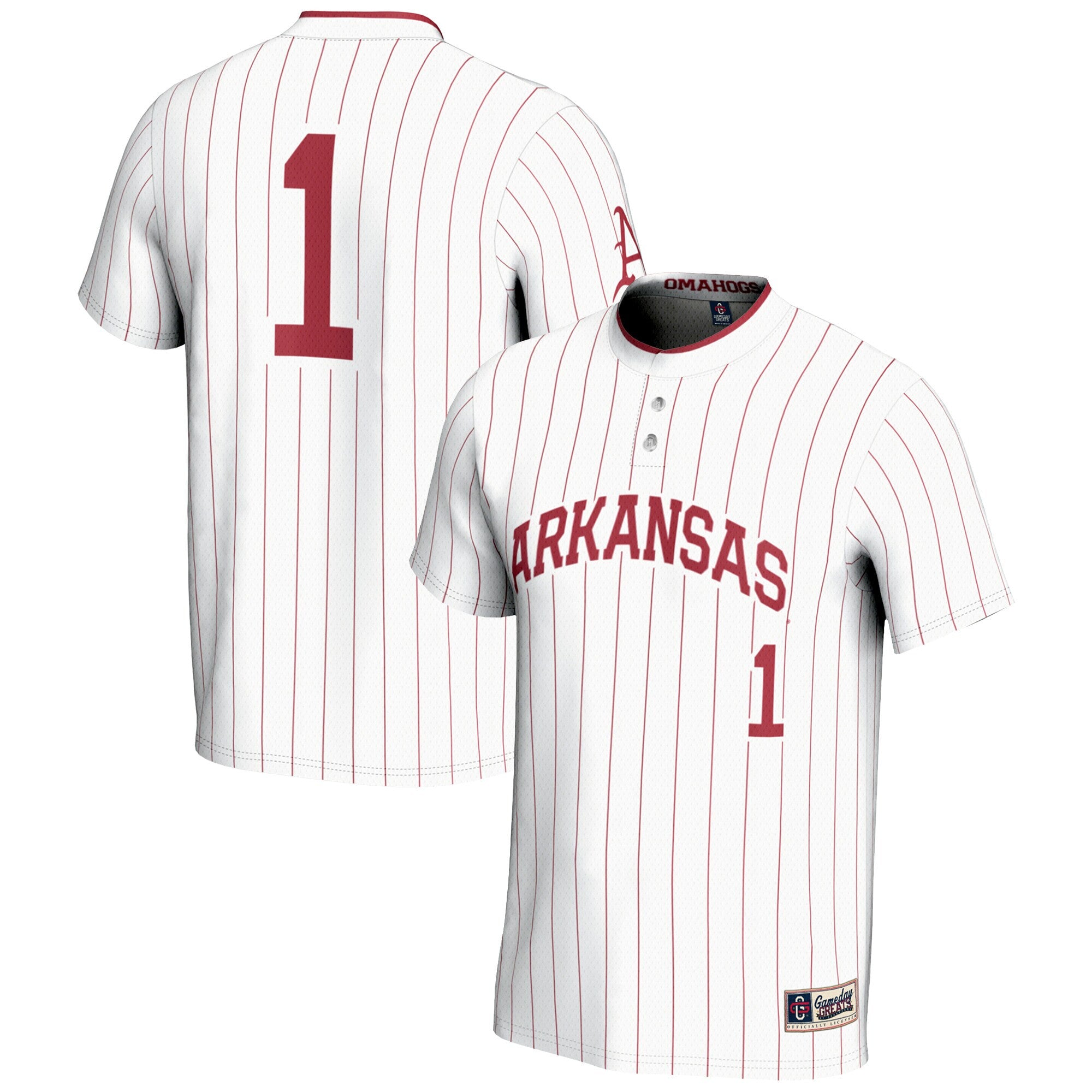 Softball Arkansas Razorbacks white jersey