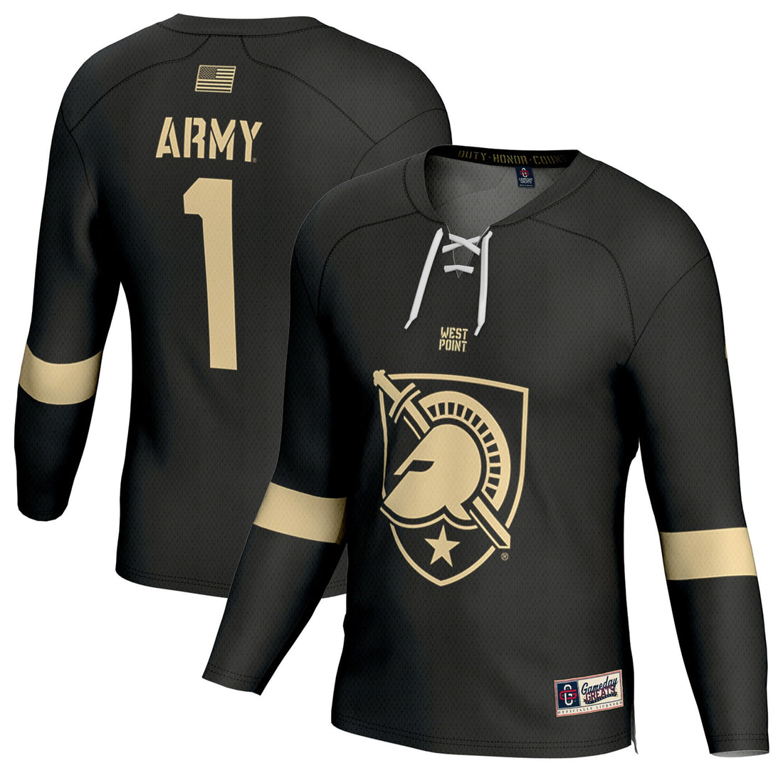 Army Black Knights black Fashion jersey