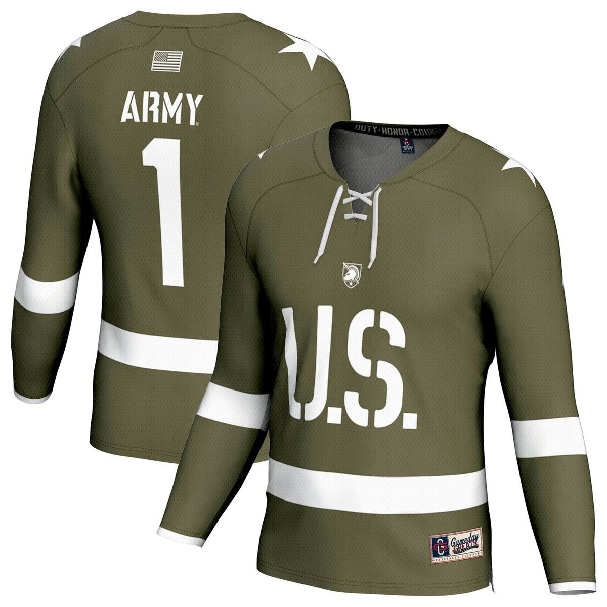 Army Black Knights olive Fashion jersey