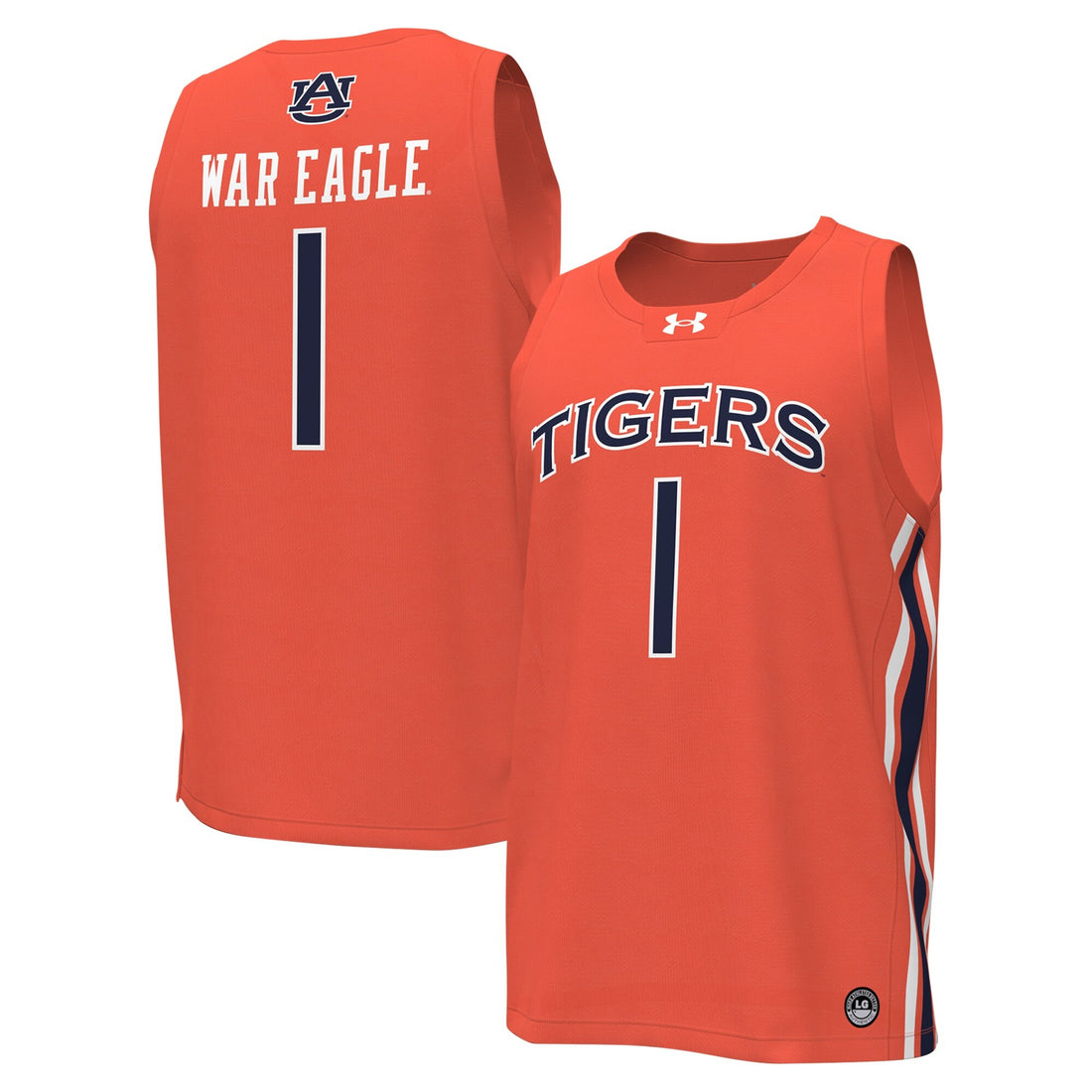 Under Armour Auburn Tigers orange jersey