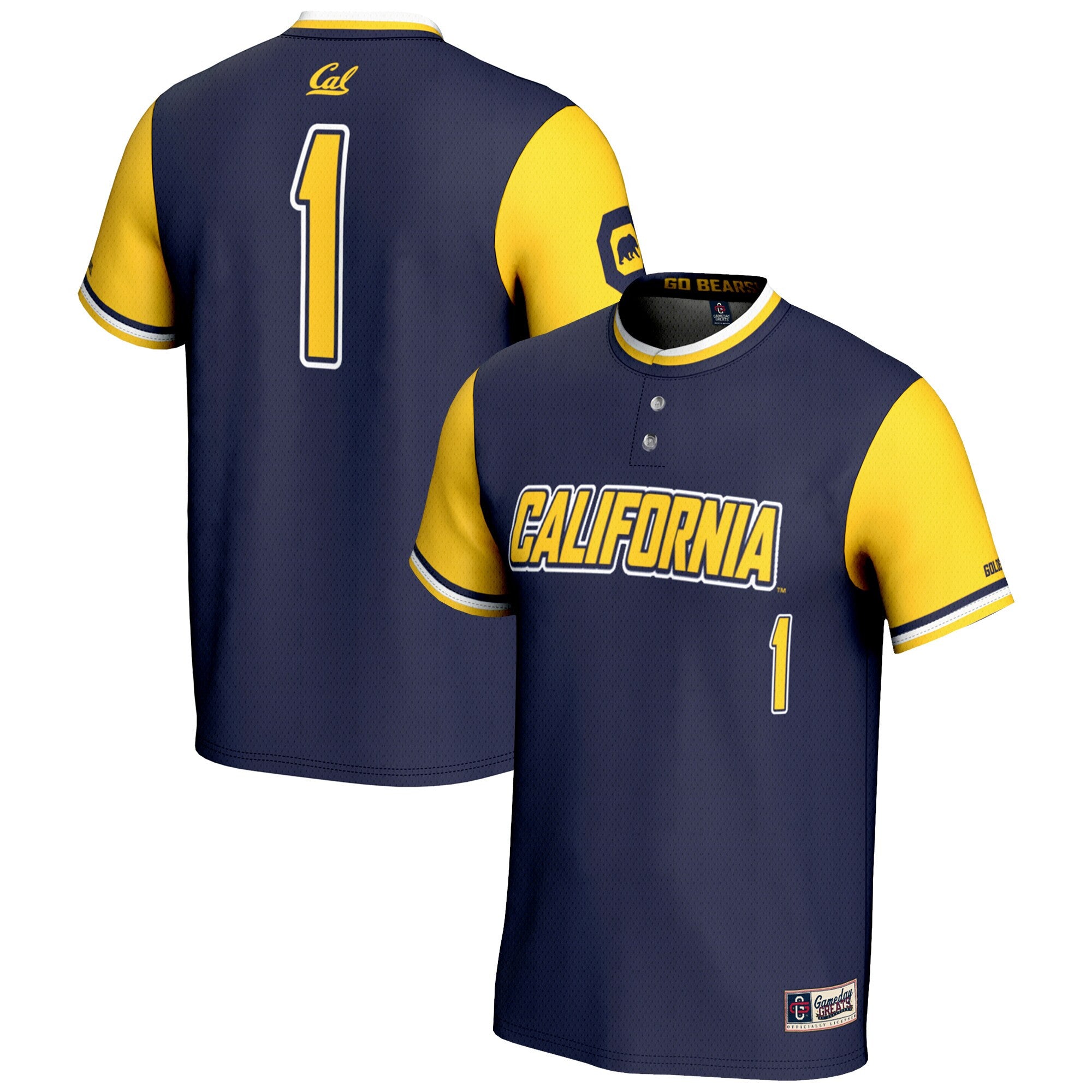 Softball Cal Bears navy jersey