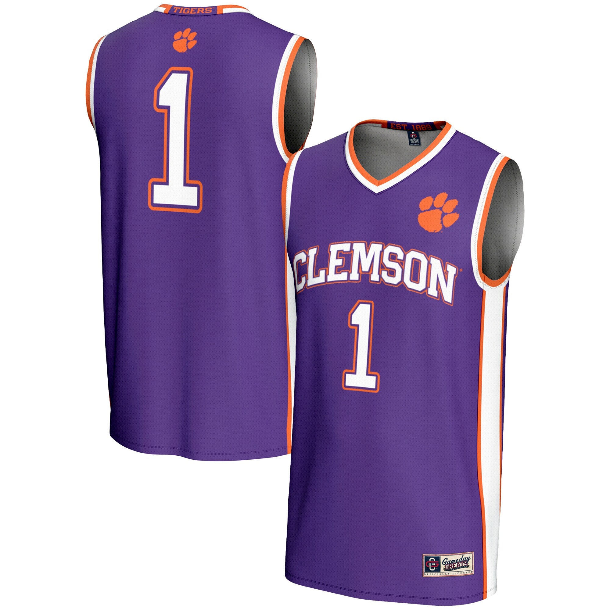 Clemson Tigers purple jersey