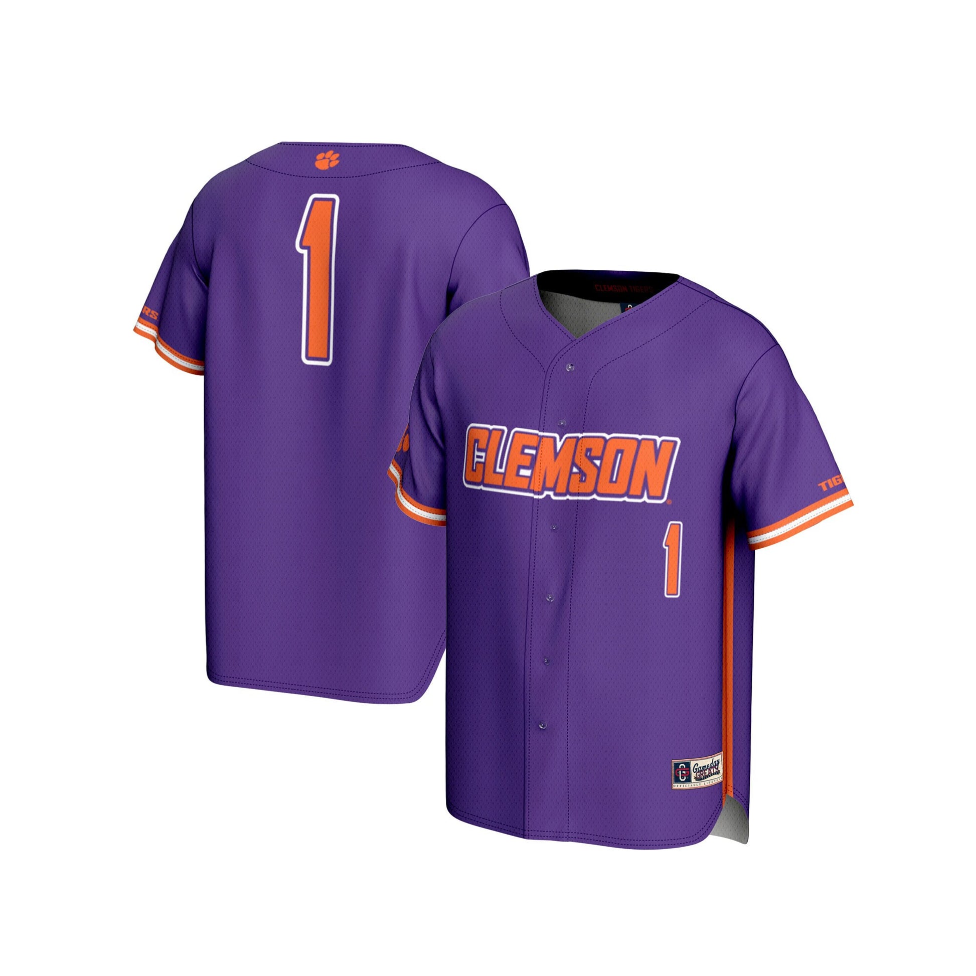 Clemson Tigers purple Fashion jersey