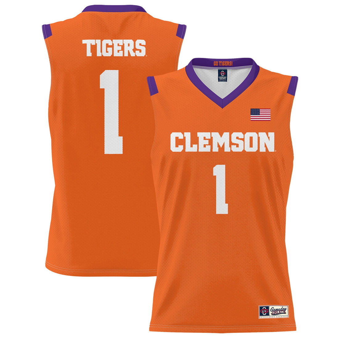 Clemson Tigers orange jersey