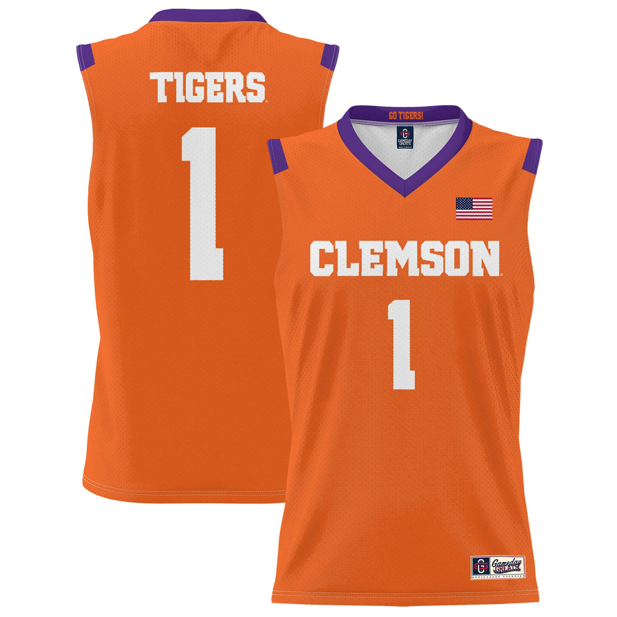 Clemson Tigers orange jersey