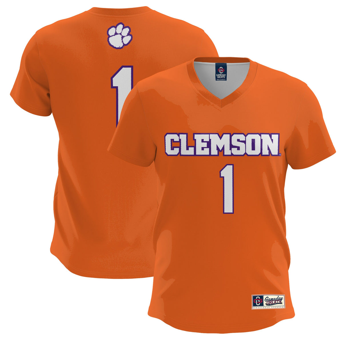 Lacrosse Clemson Tigers orange jersey