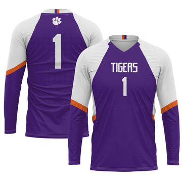 Volleyball Clemson Tigers purple jersey