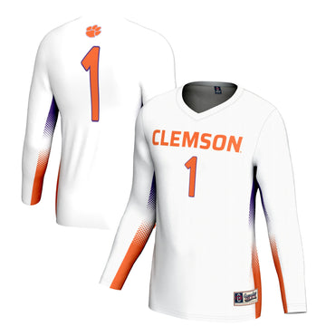 Volleyball Clemson Tigers white jersey