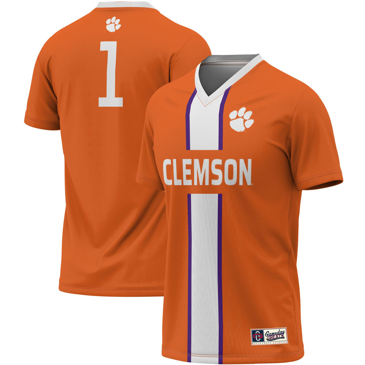 Prosphere Clemson Tigers orange jersey