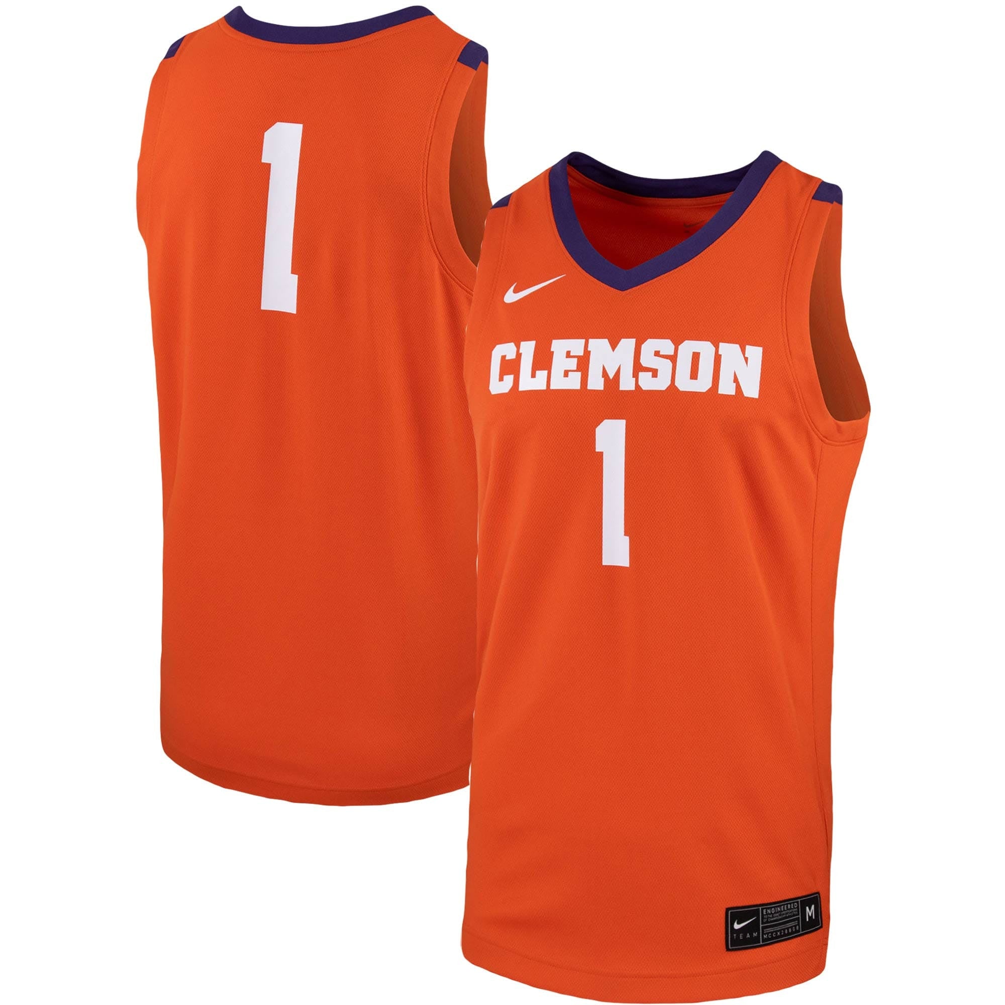 Clemson Tigers orange jersey