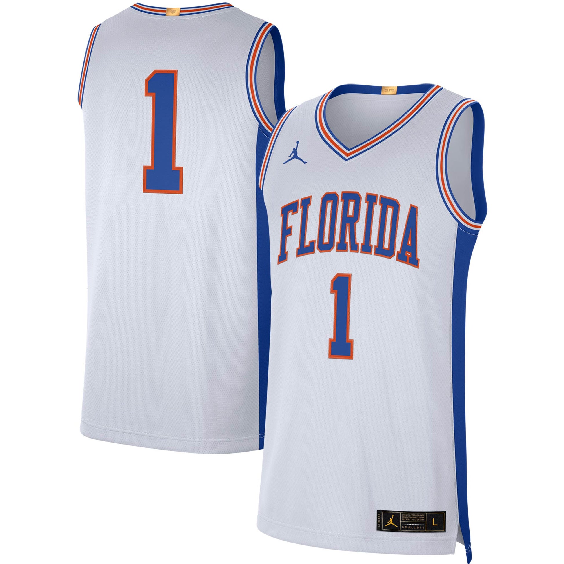 Jordan Brand Florida Gators white Limited jersey