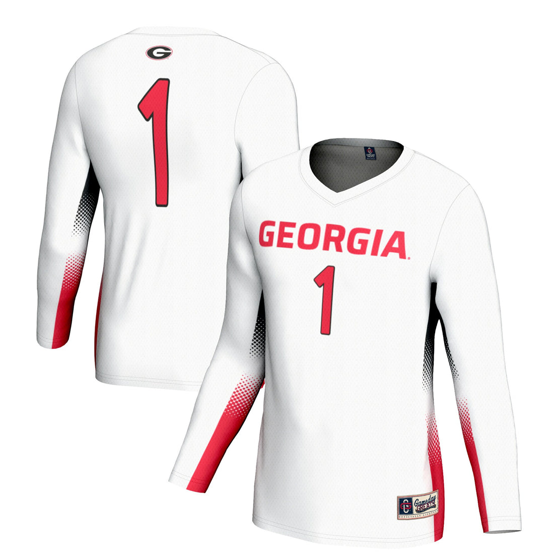 Volleyball Georgia Bulldogs white jersey
