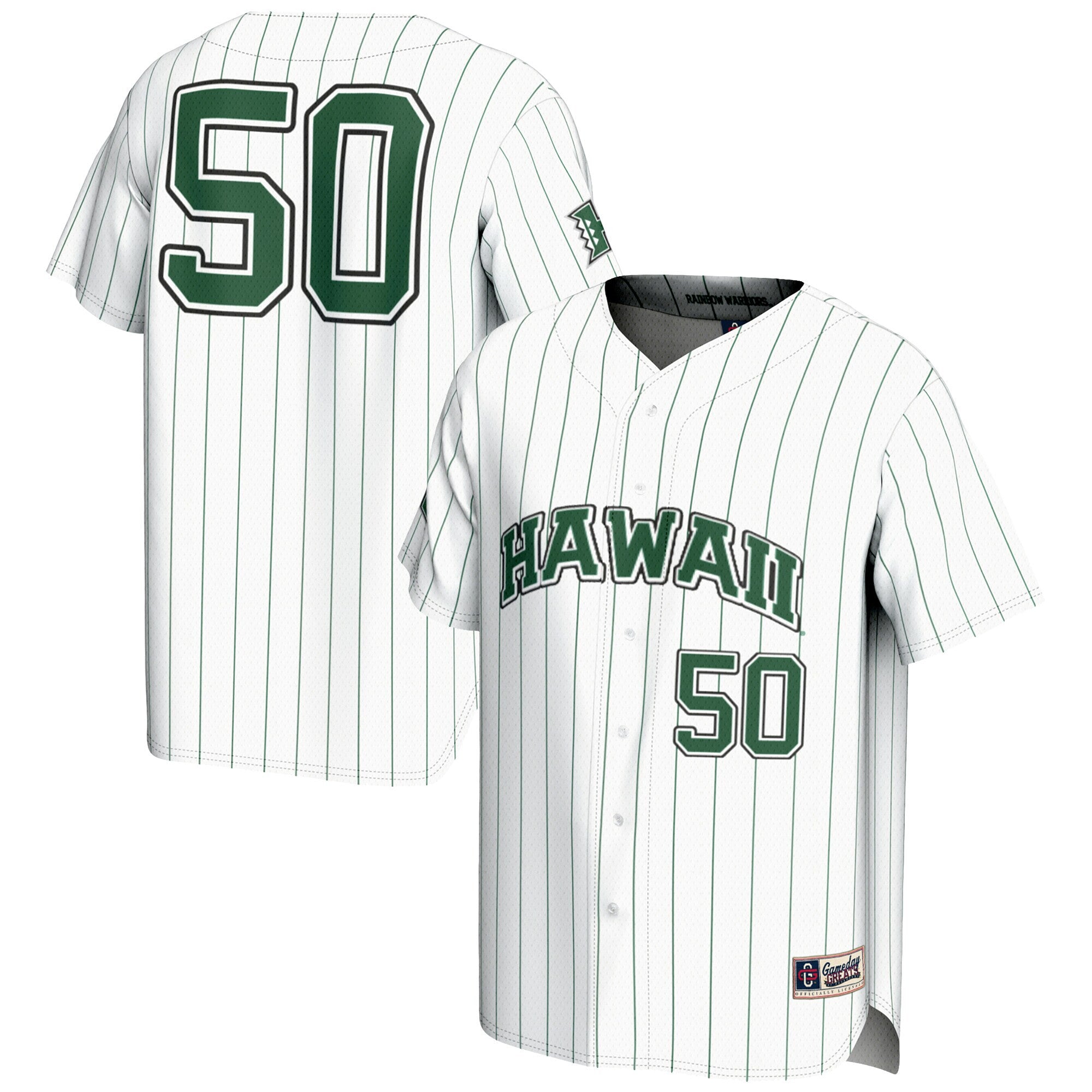 Hawaii Rainbow Warriors white jersey