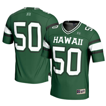 Hawaii Rainbow Warriors green jersey