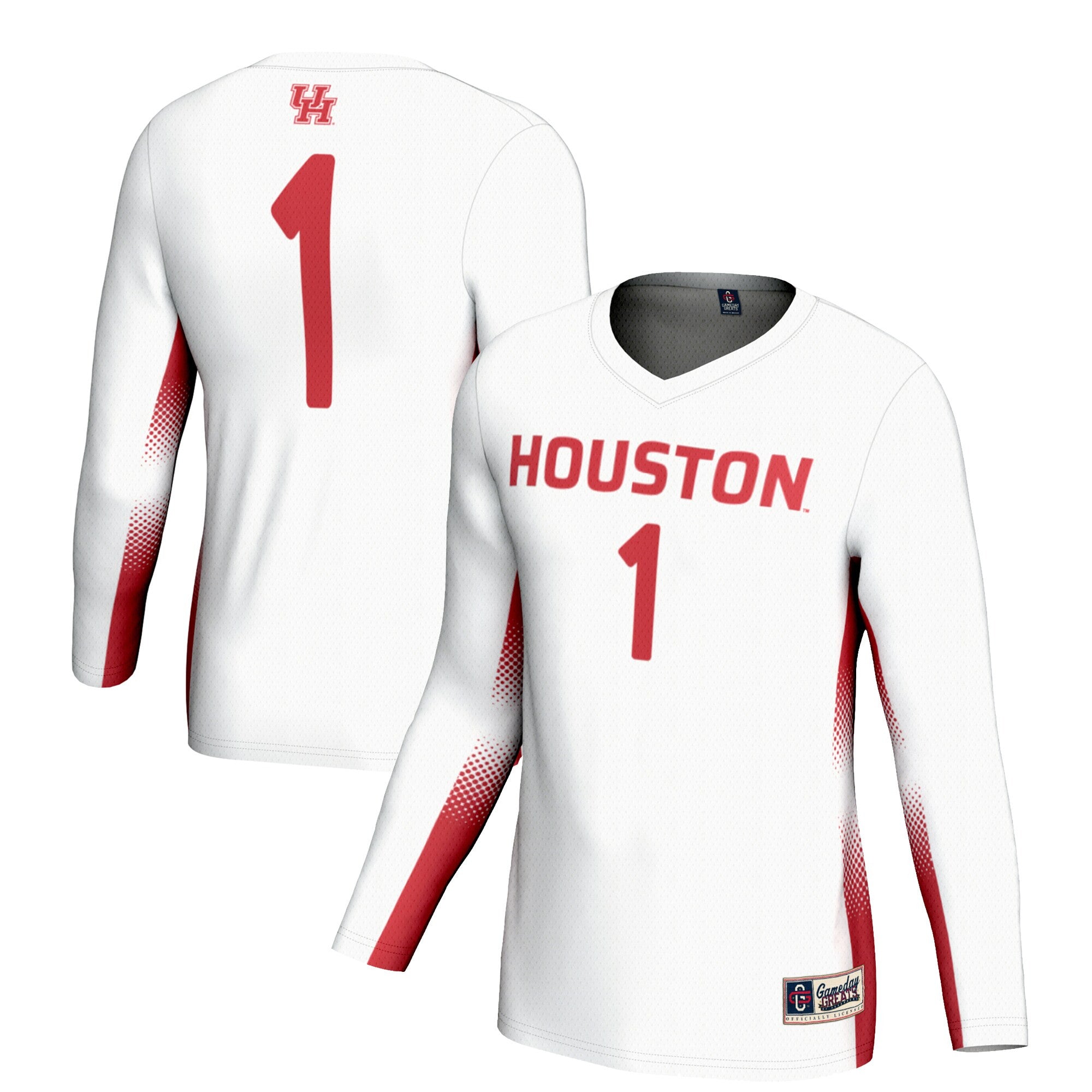 Volleyball Houston Cougars white jersey