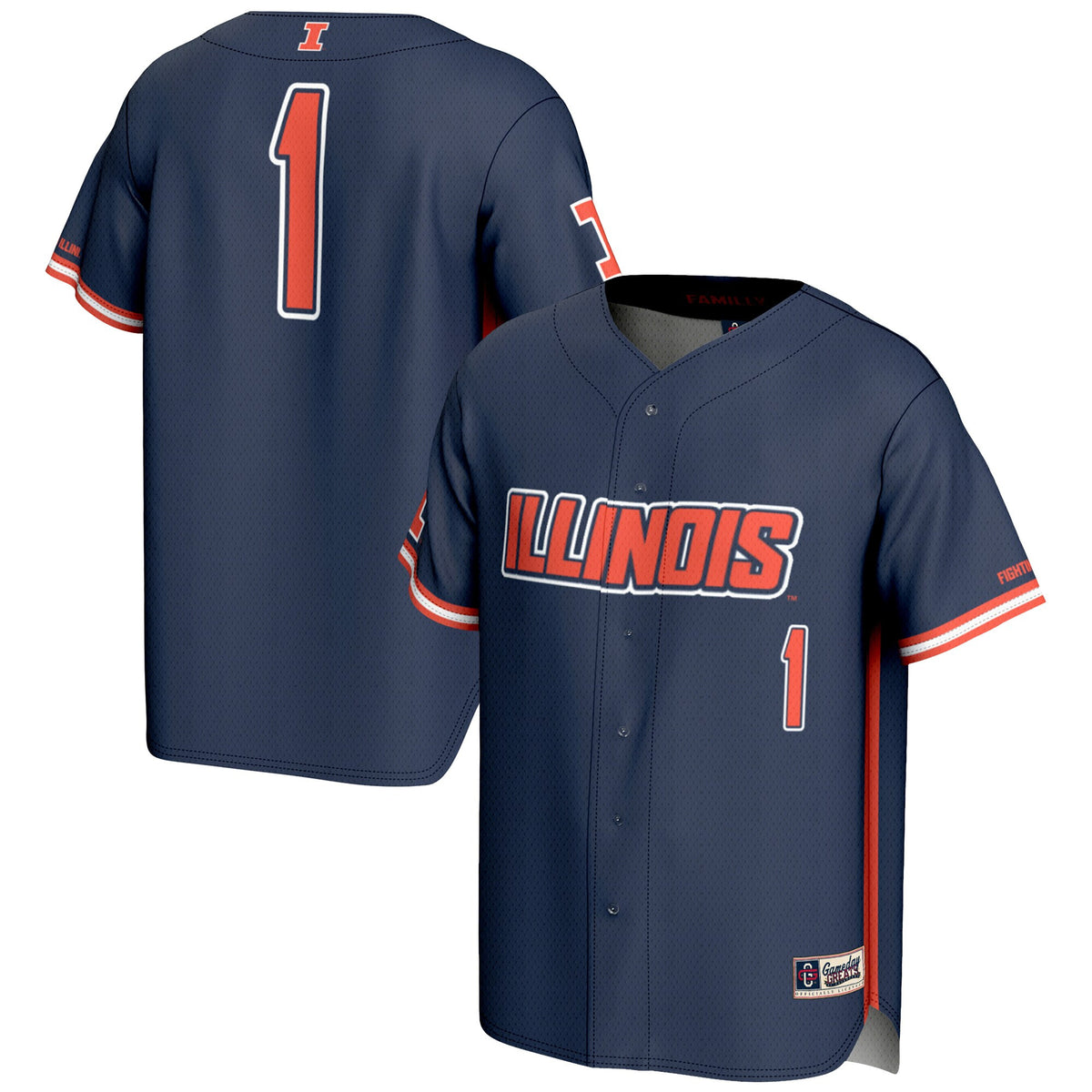 Illinois Fighting Illini navy jersey