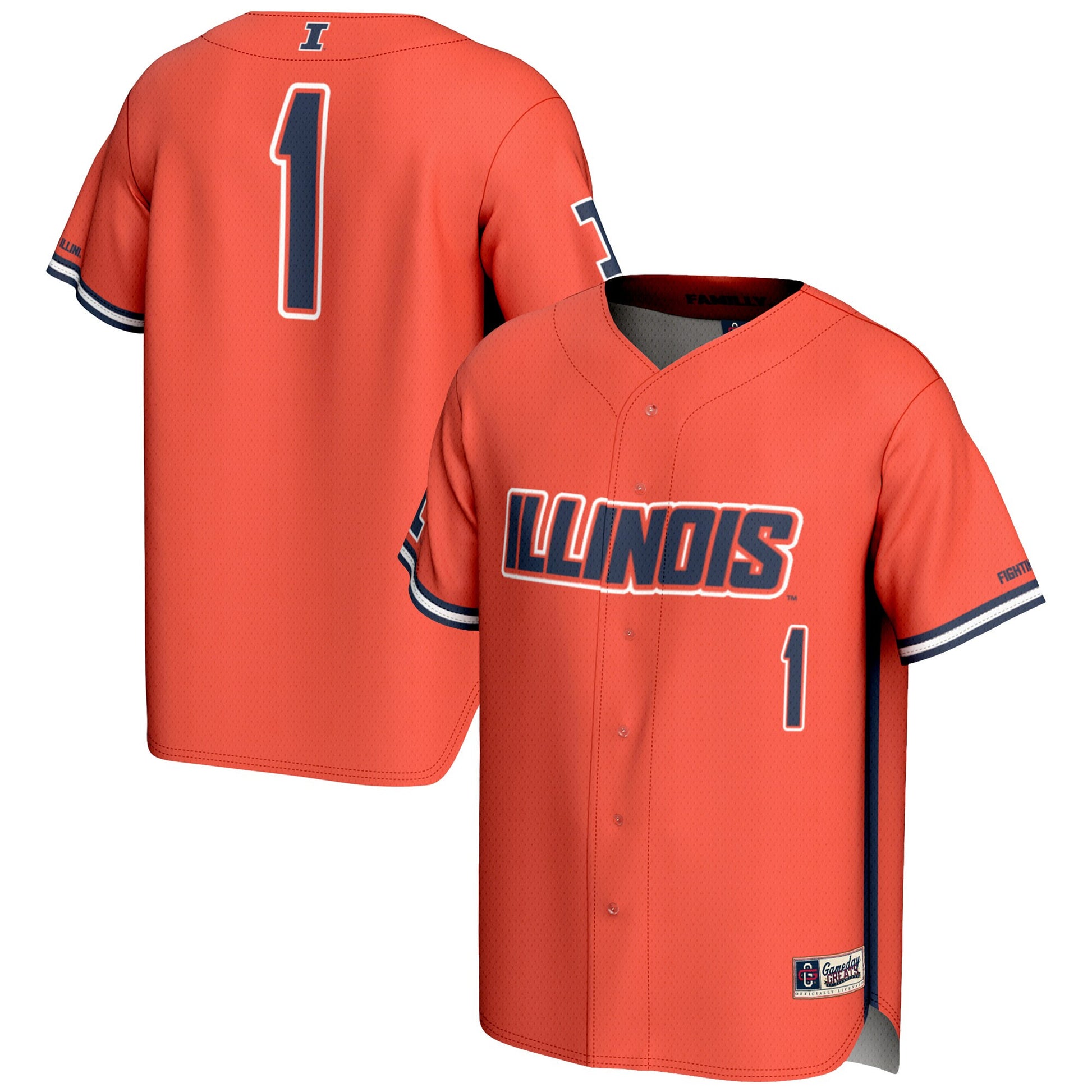 Illinois Fighting Illini orange jersey