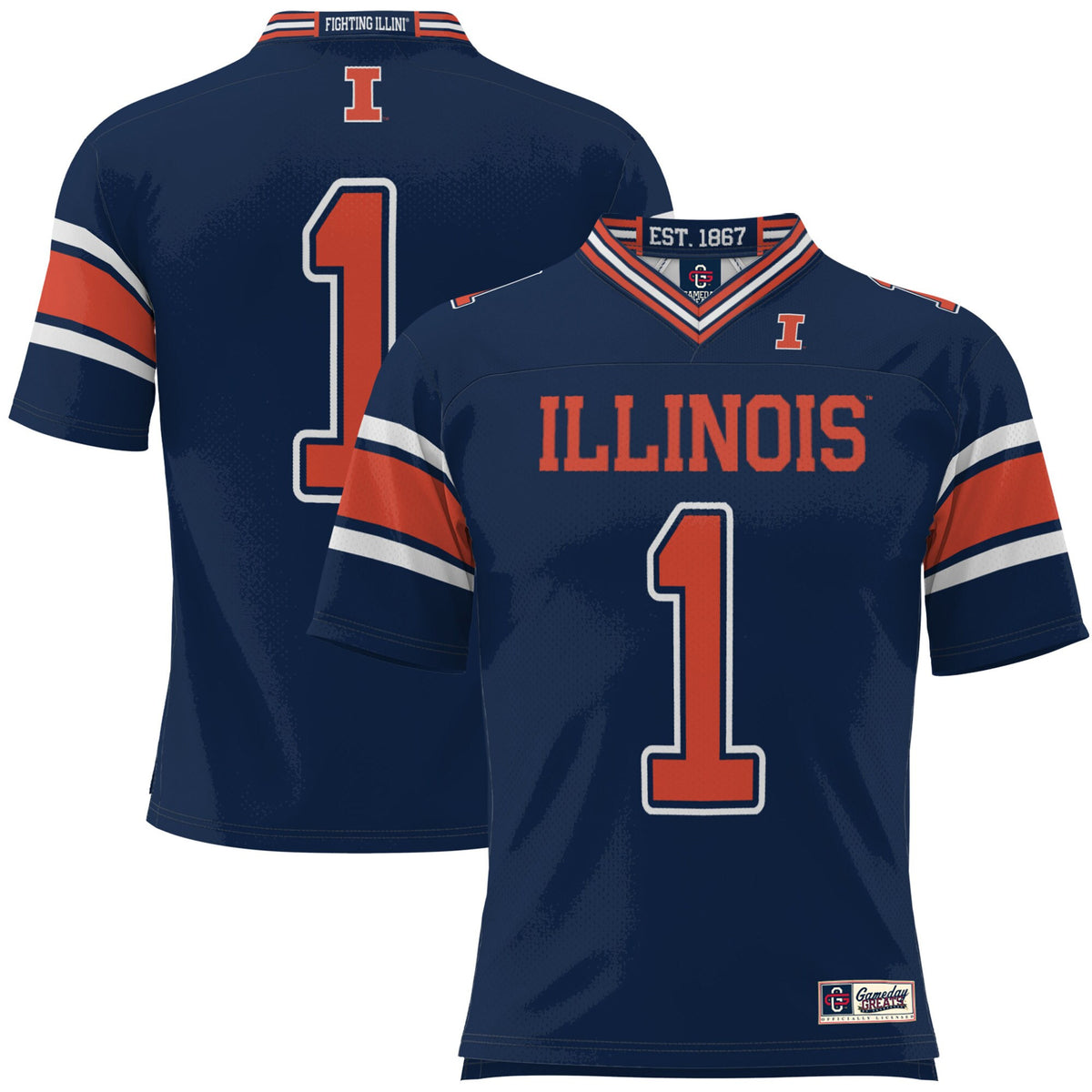 Illinois Fighting Illini navy jersey