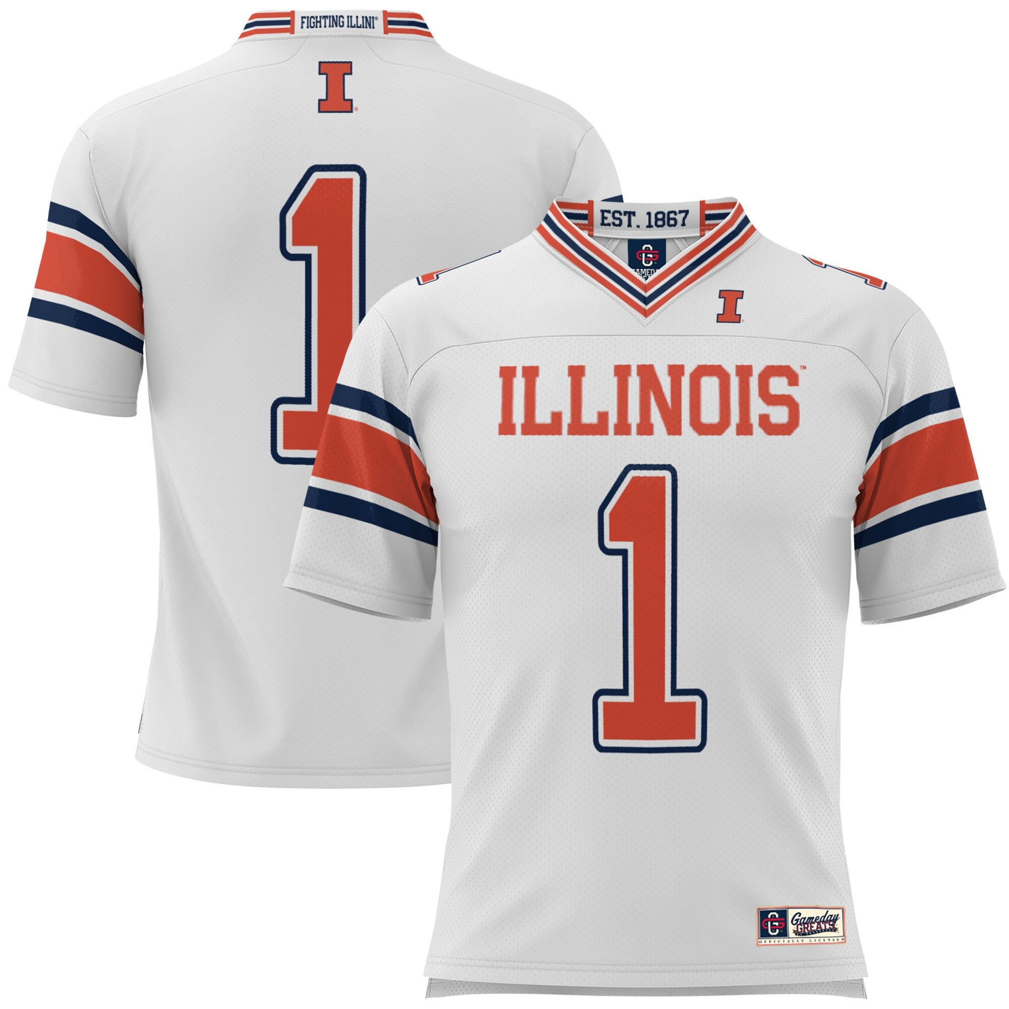 Illinois Fighting Illini white jersey