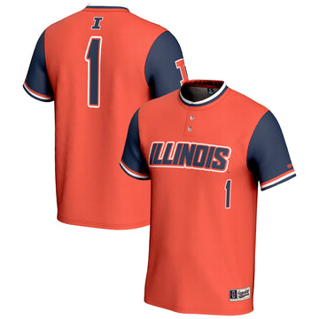 Softball Illinois Fighting Illini orange jersey