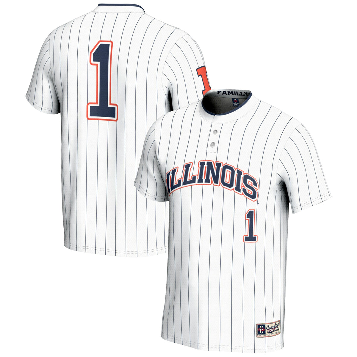 Softball Illinois Fighting Illini white jersey