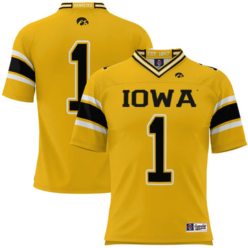 Iowa Hawkeyes gold jersey