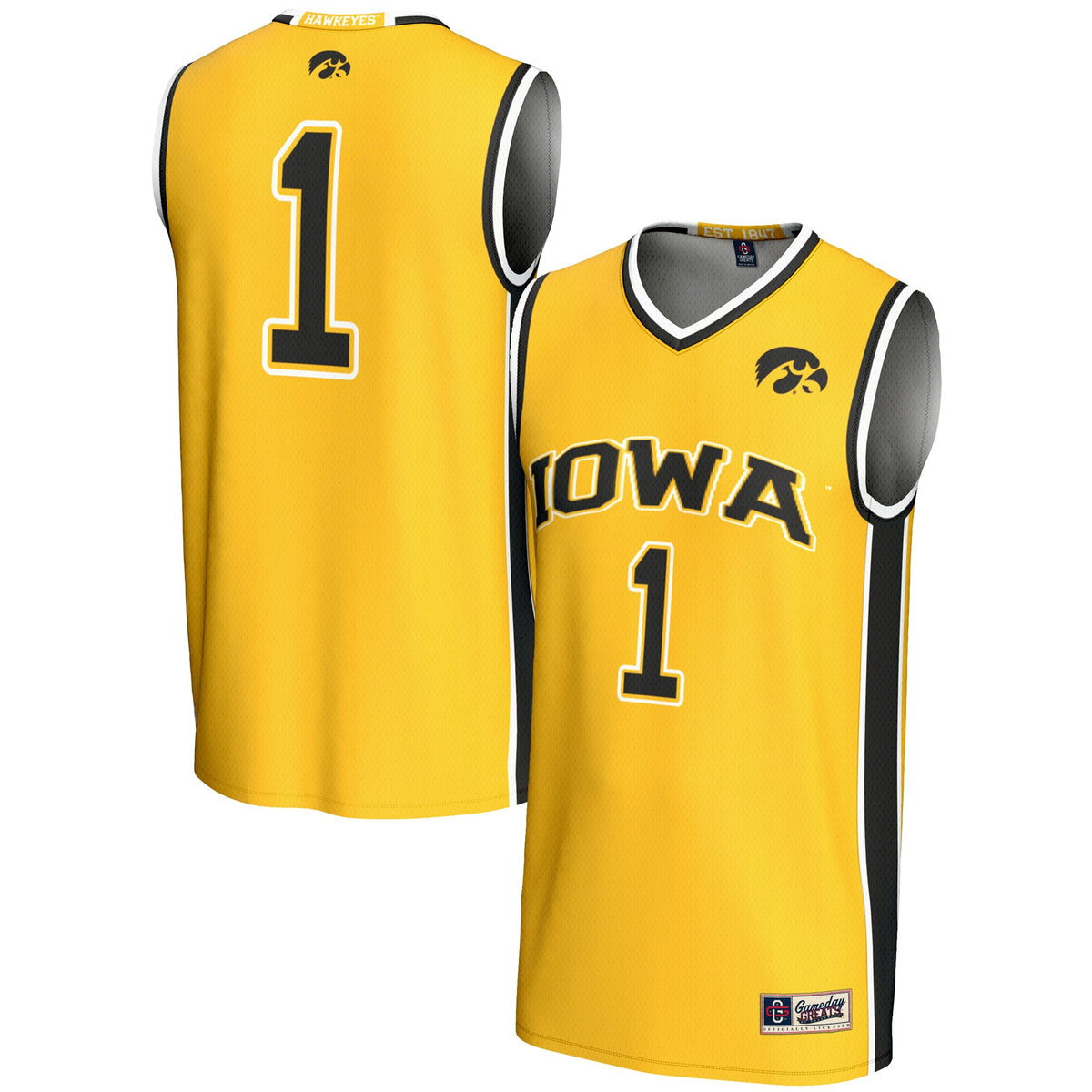 Iowa Hawkeyes gold jersey