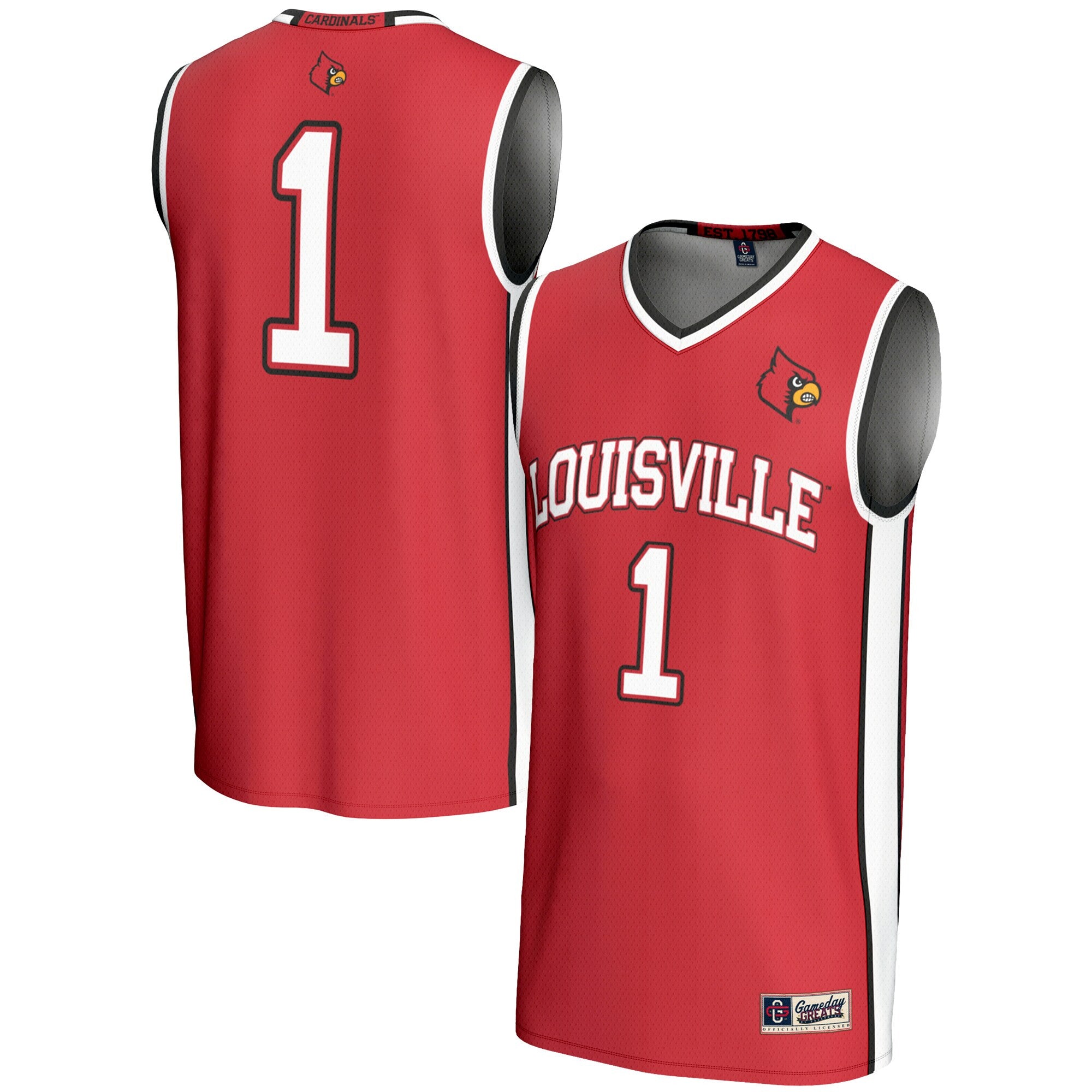 Louisville Cardinals red jersey