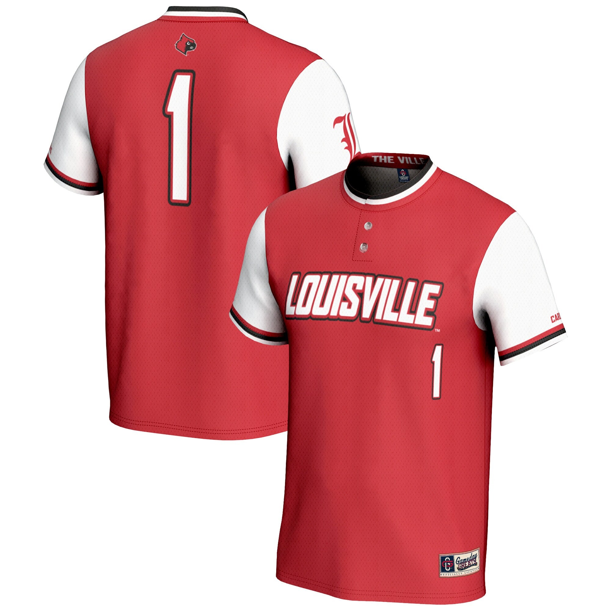 Softball Louisville Cardinals red jersey