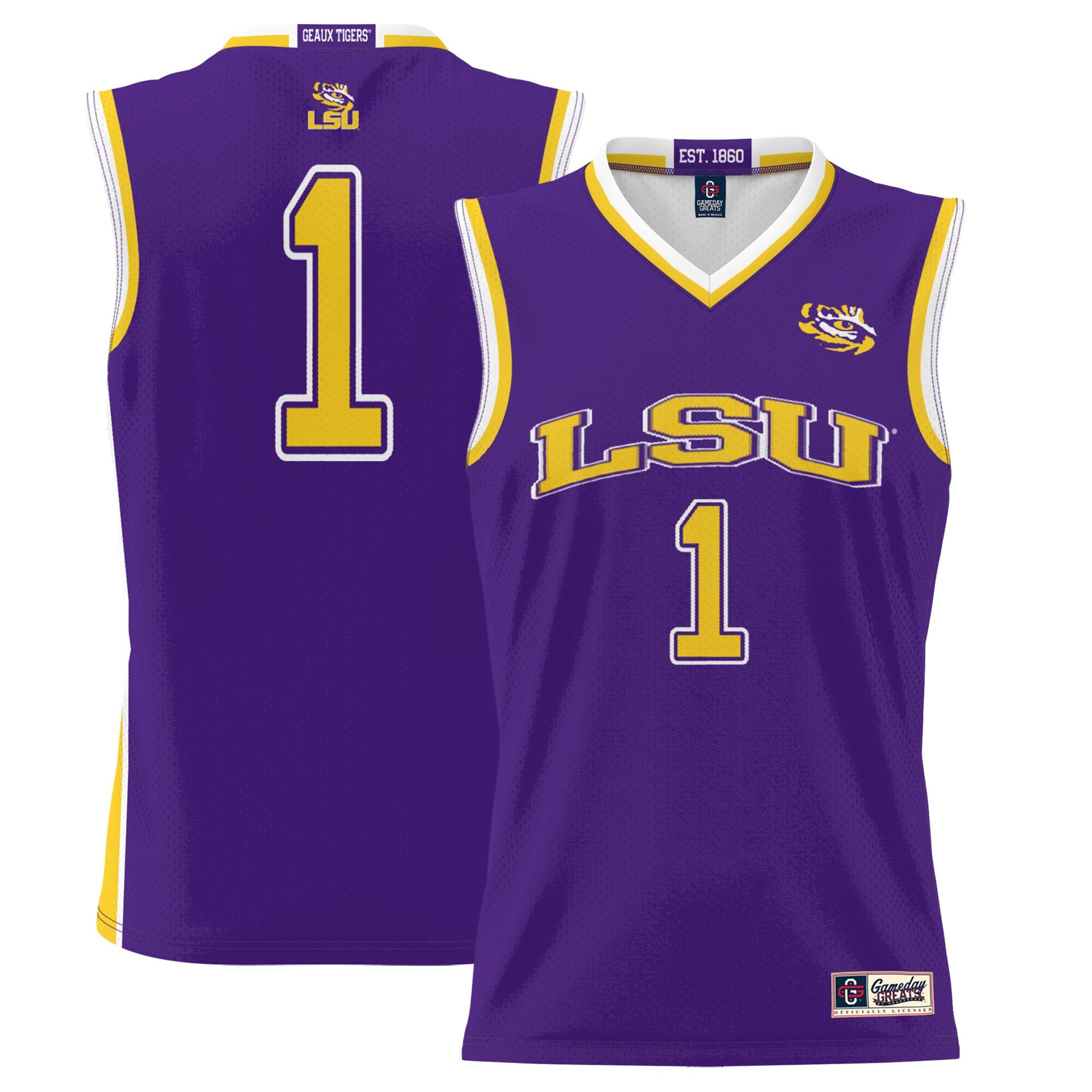 LSU Tigers purple jersey