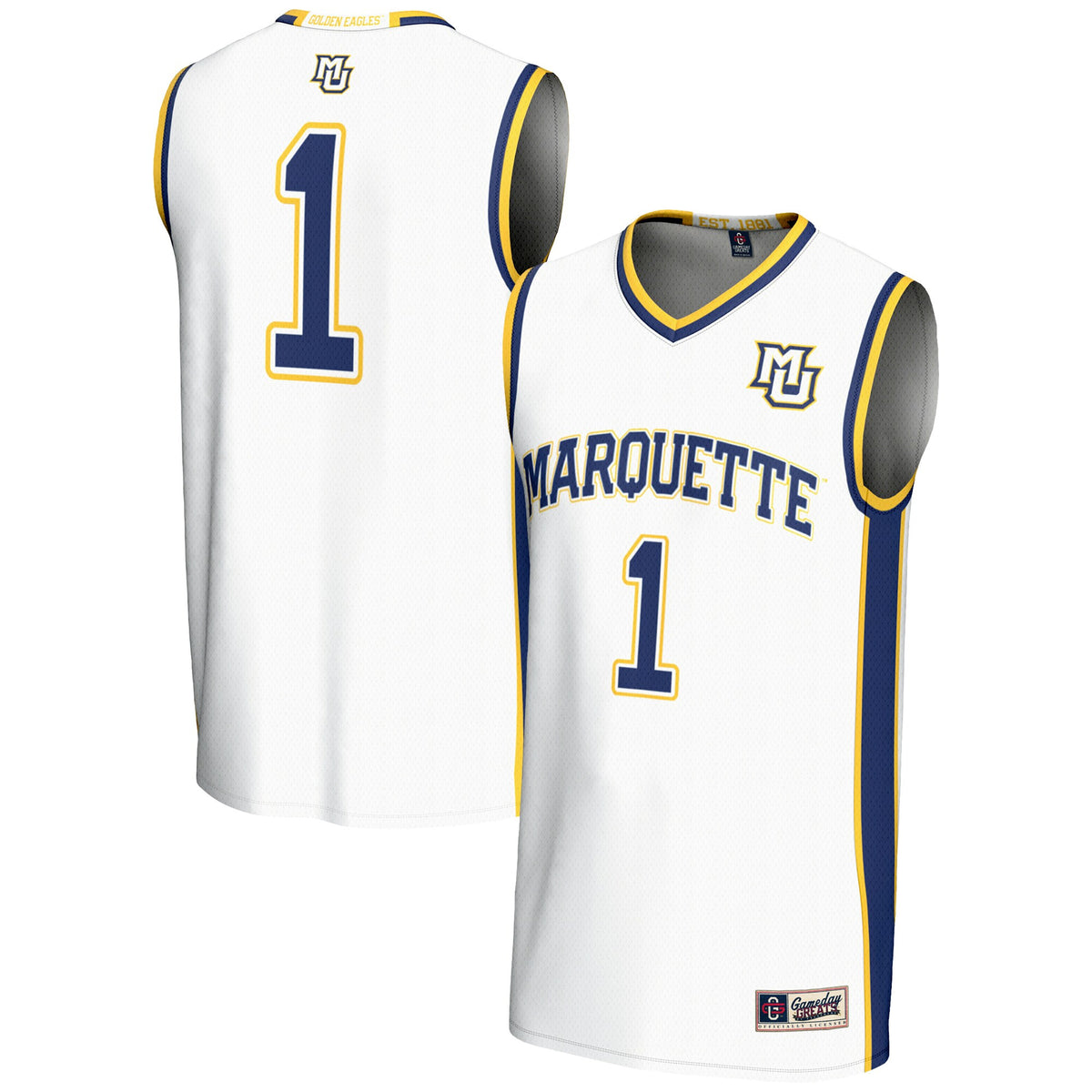 Marquette Golden Eagles white jersey