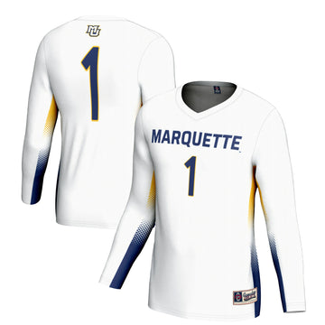 Volleyball Marquette Golden Eagles white jersey