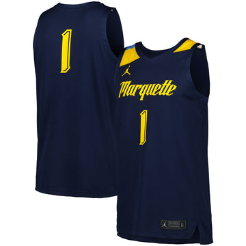 Jordan Brand Marquette Golden Eagles navy jersey