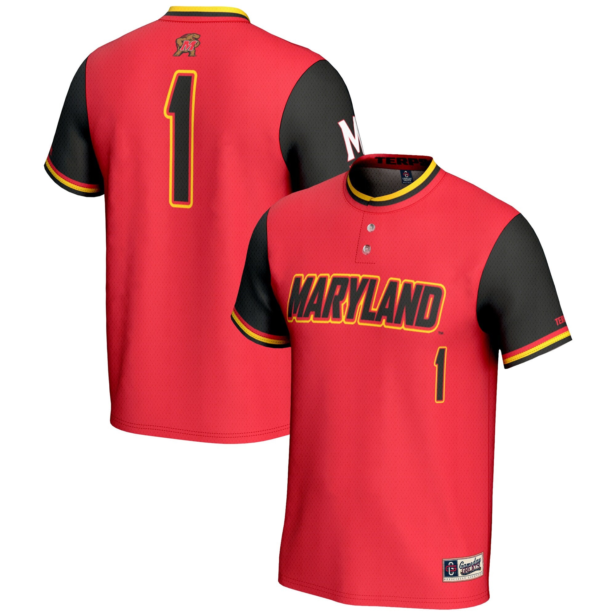 Softball Maryland Terrapins red jersey
