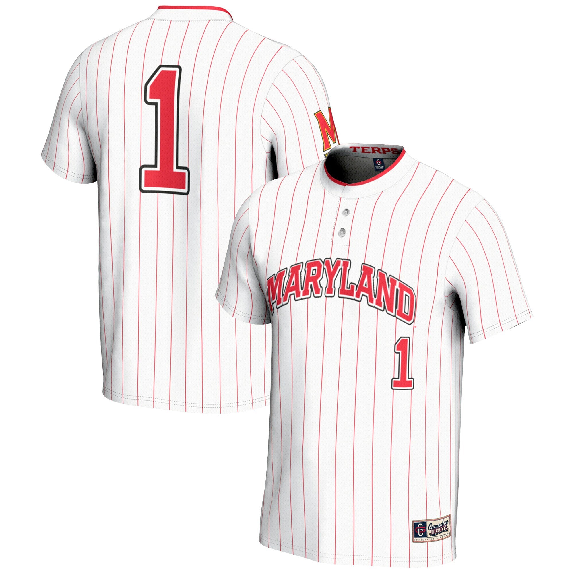 Softball Maryland Terrapins white jersey