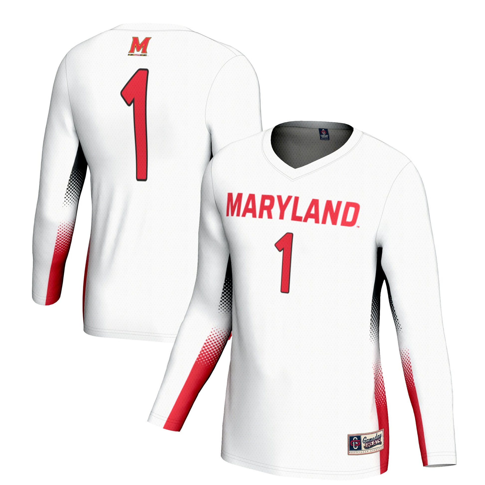 Volleyball Maryland Terrapins white jersey