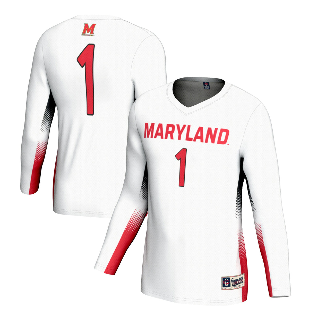 Volleyball Maryland Terrapins white jersey