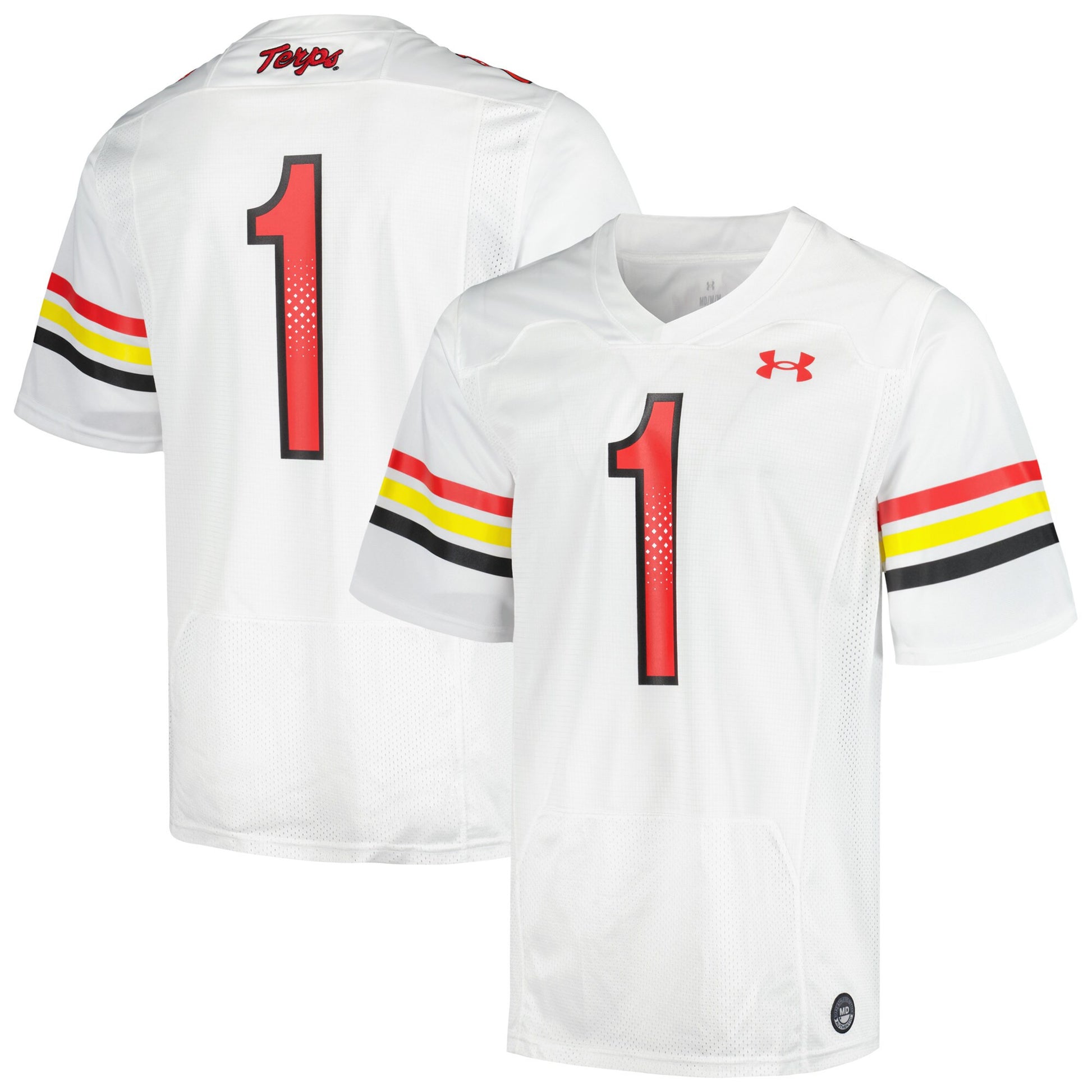 Under Armour Maryland Terrapins white jersey