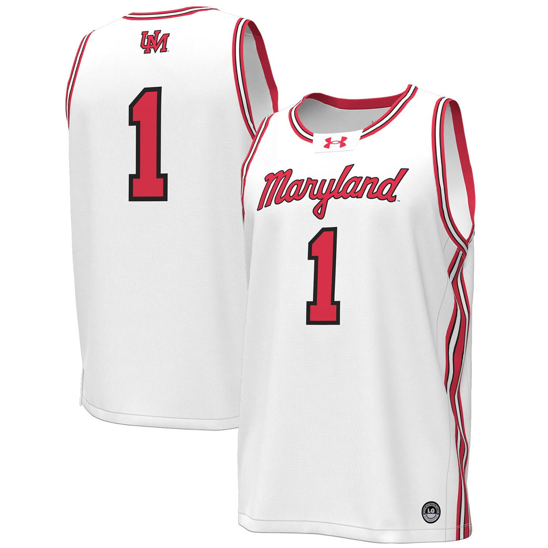 Under Armour Maryland Terrapins white Throwback jersey
