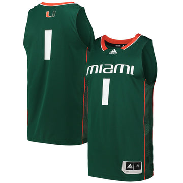 Miami Hurricanes green jersey