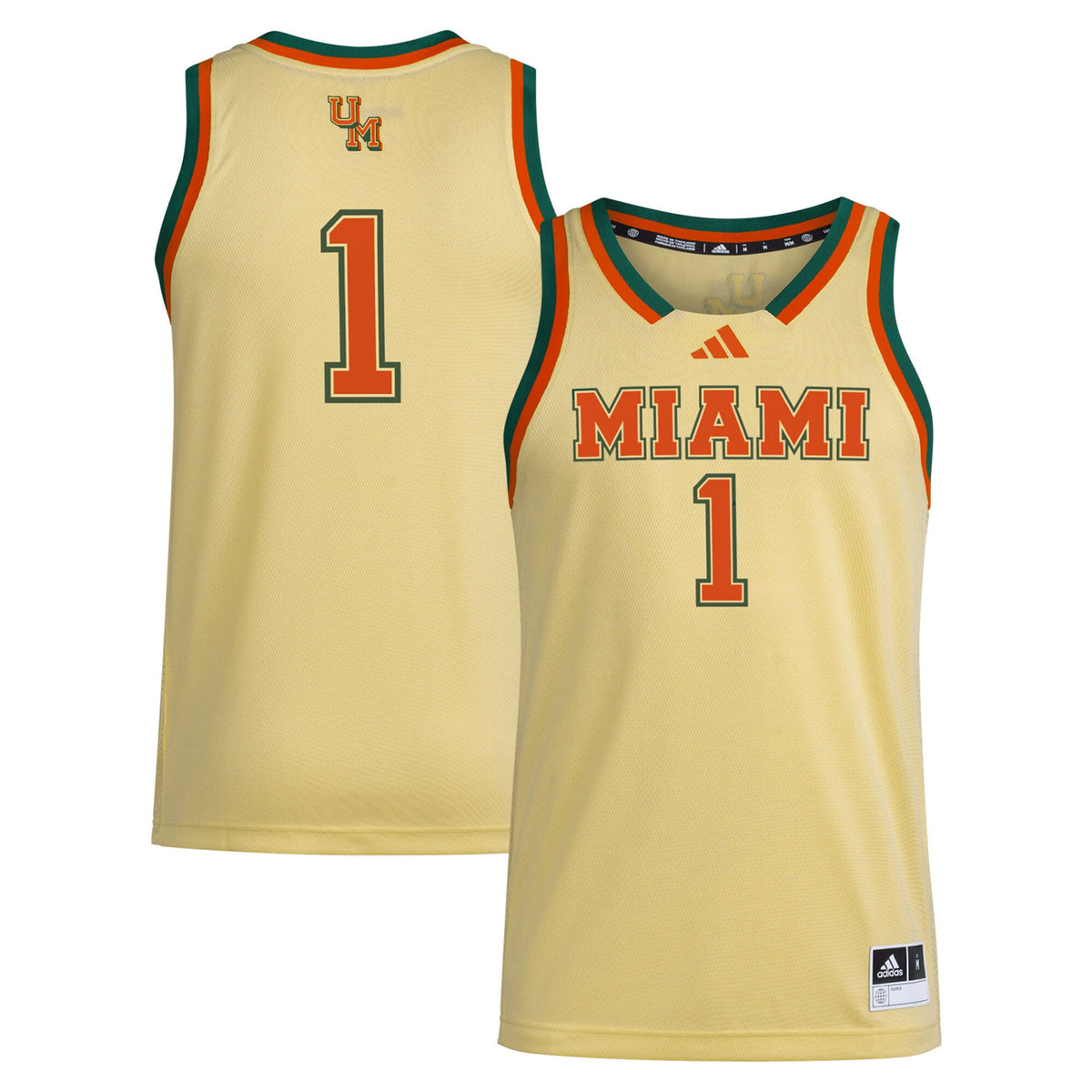 Miami Hurricanes yellow jersey