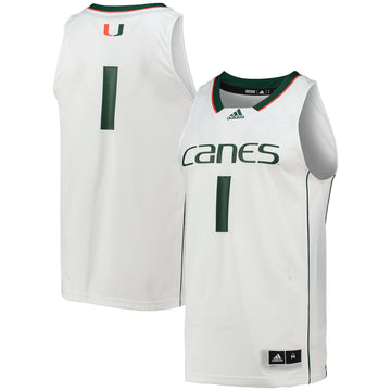 Miami Hurricanes white jersey
