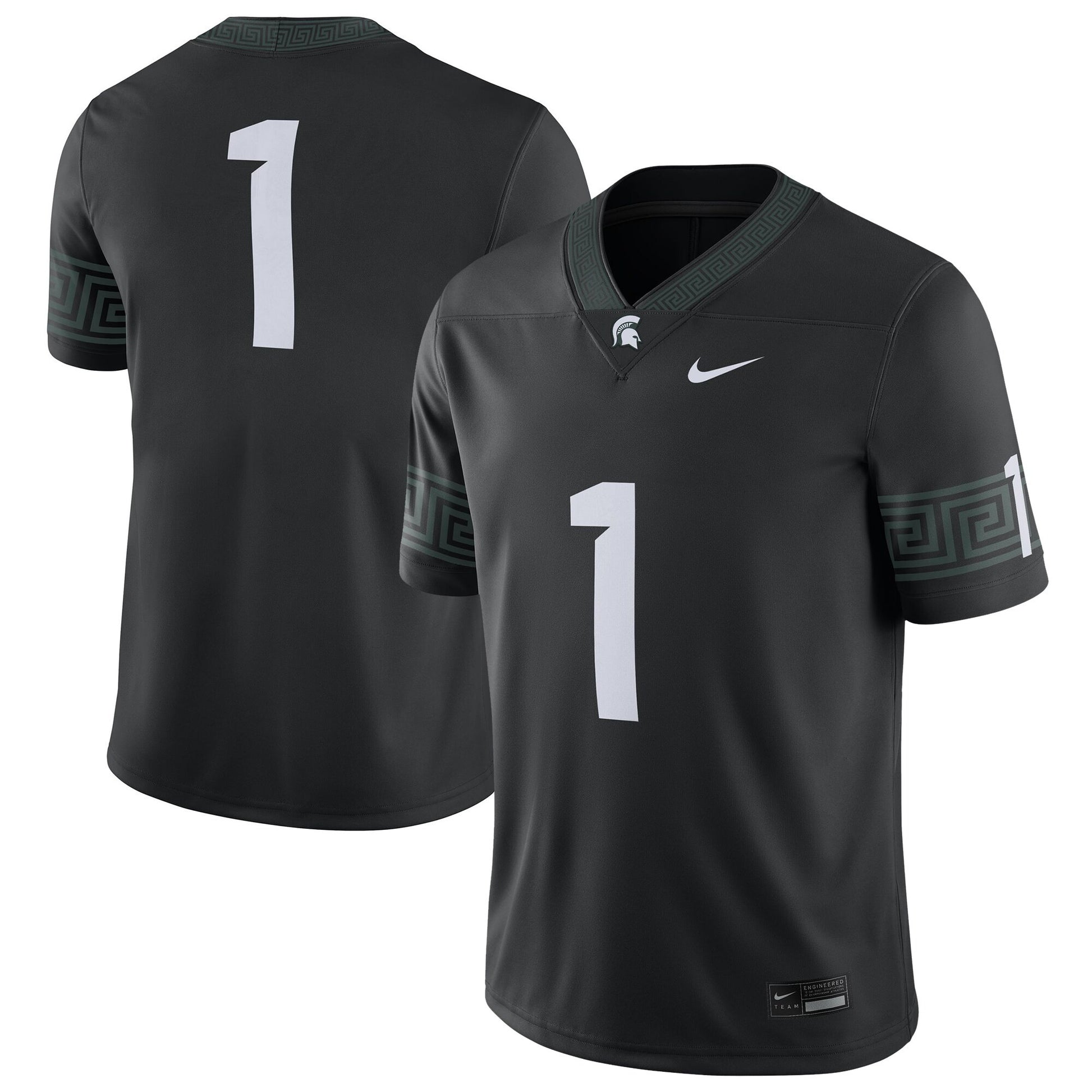 Michigan State Spartans black Alternate jersey