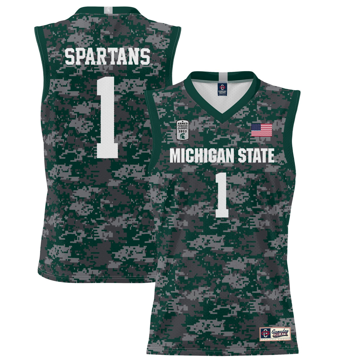 Michigan State Spartans green Classic jersey