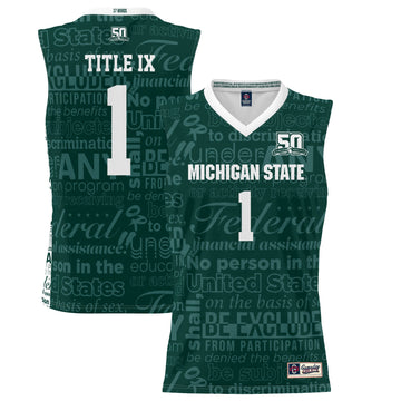 Michigan State Spartans green jersey